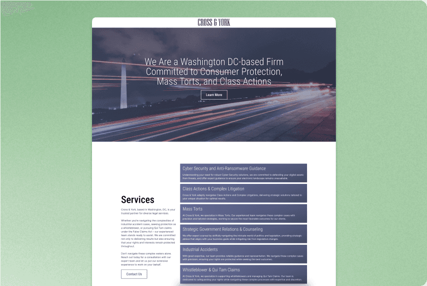 Cross & York project