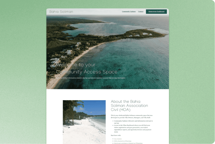 Custom App for Bahia Soliman Community project