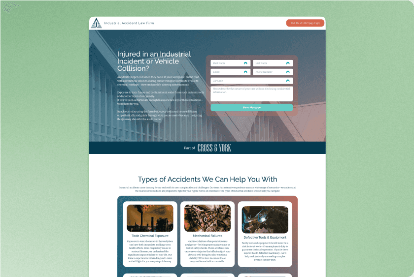 Industrial Accident Law Firm project