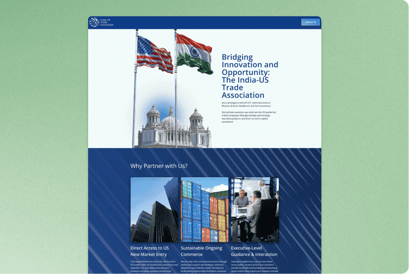 India-US Trade Association project